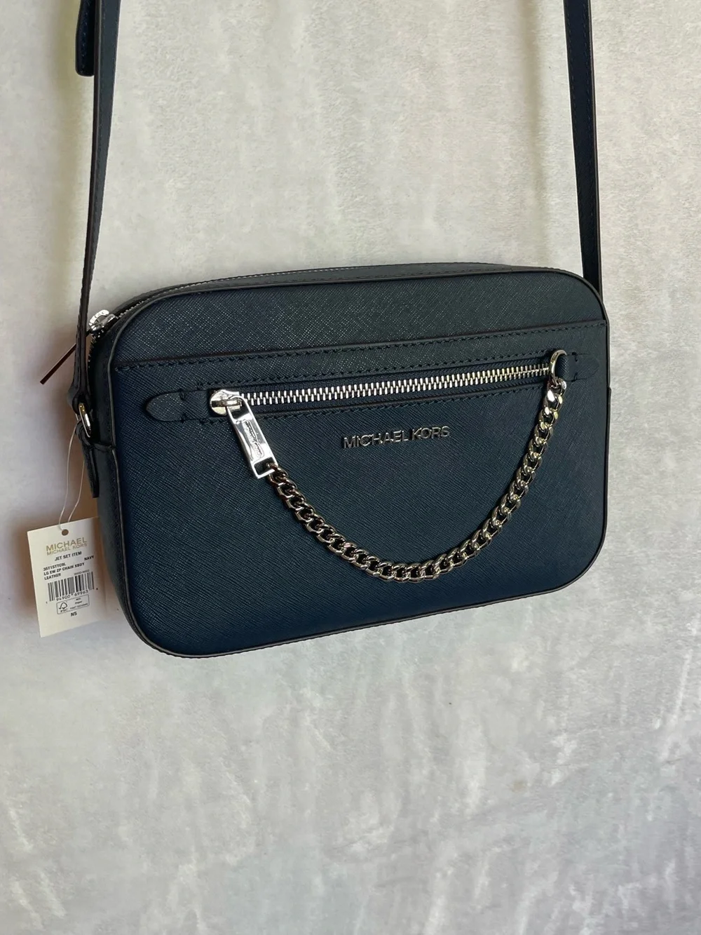 Michael Kors Jet Set Navy Crossbody Bag NWT